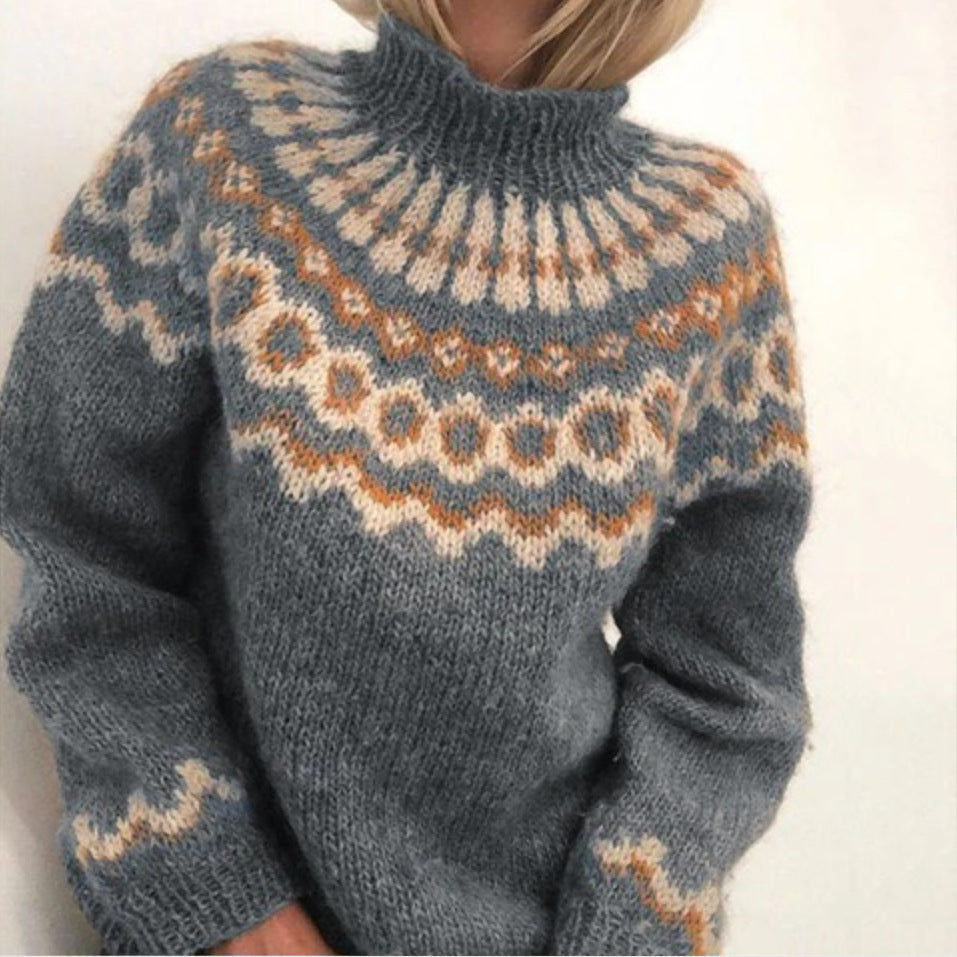 Thelma | Stylish Contrast Panel Sweater