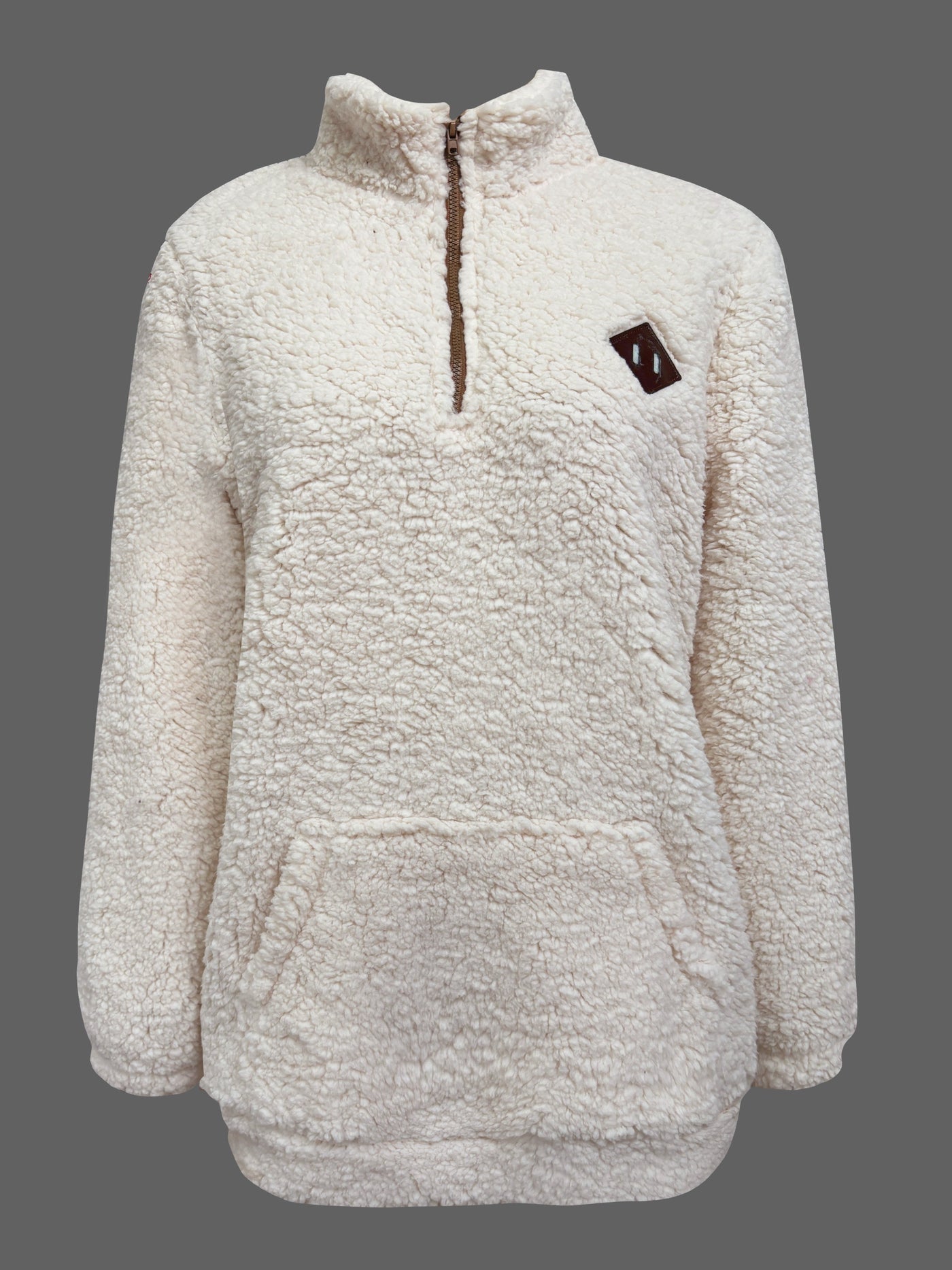 Lily | Patch Quarter Zip Pullover