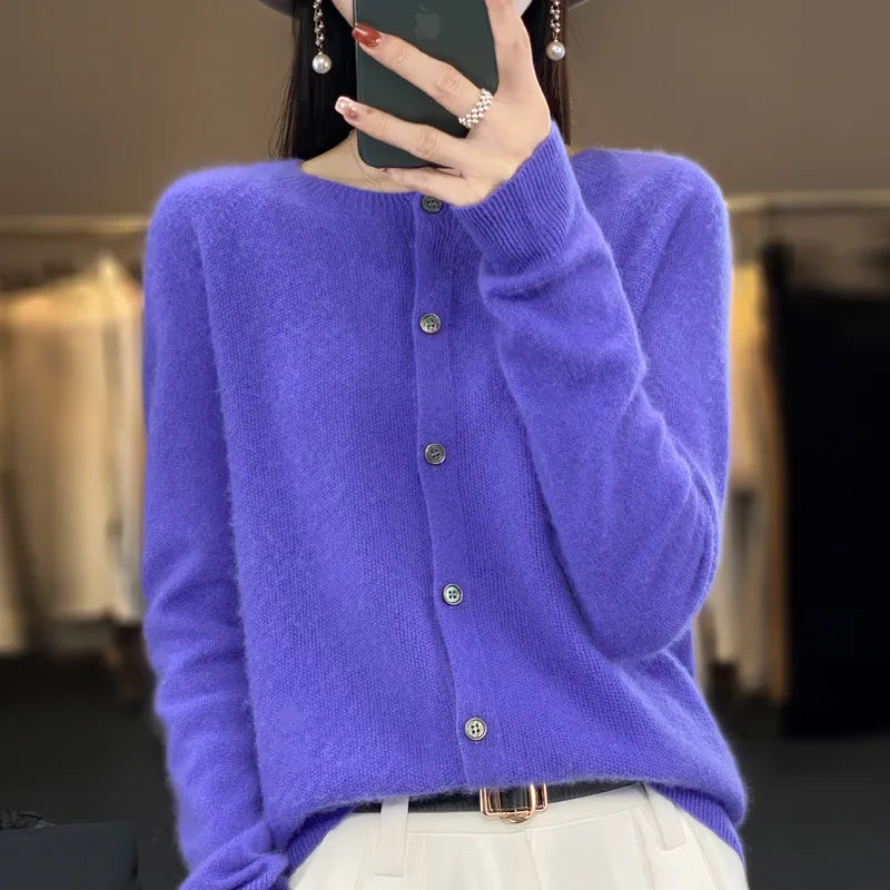 Leyla | Classic Button-Up Knit Cardigan