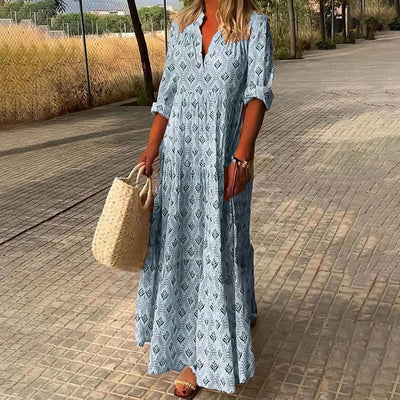 Clara - Boho Dress with Belly Coverage
