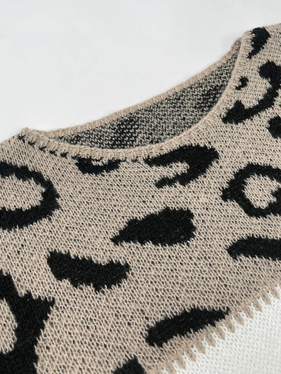 Lela | Leopard Print Knit Sweater