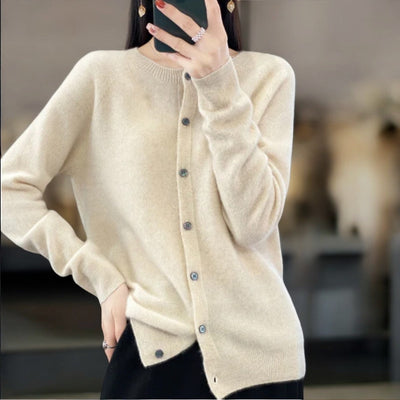 Leyla | Classic Button-Up Knit Cardigan
