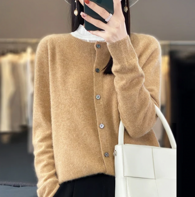 Leyla | Classic Button-Up Knit Cardigan