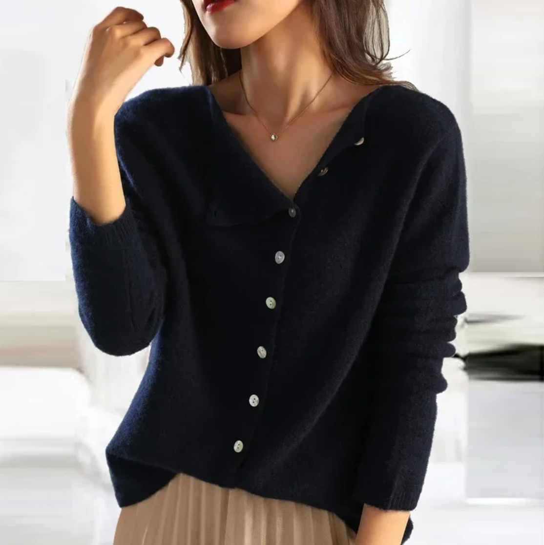 Willow | Elegant Wool Blend Cardigan