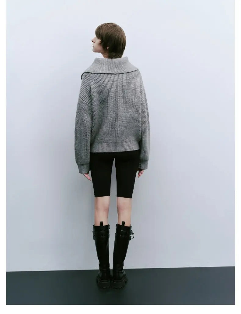 Ava | Zipper Front Casual Sweater