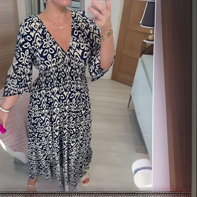 Victoria™ - Boho Printed Dress