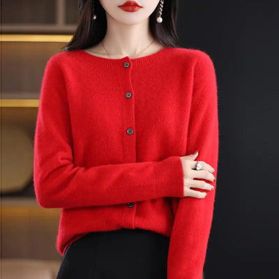 Leyla | Classic Button-Up Knit Cardigan
