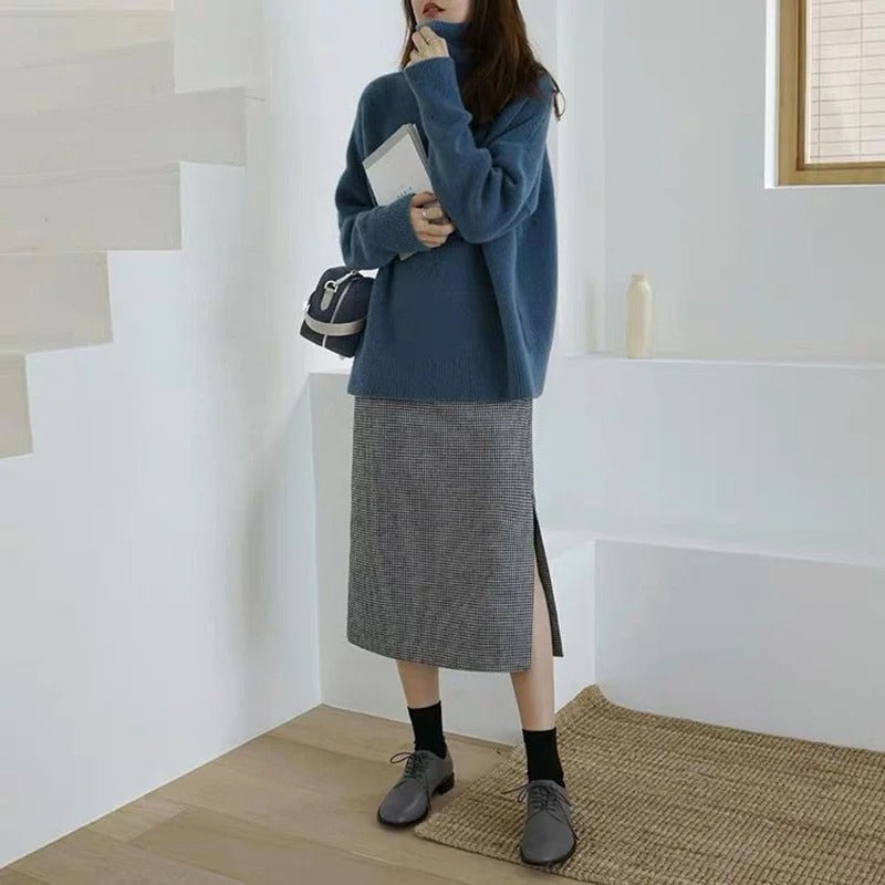 Julia | Soft High-Neck Knit Sweater